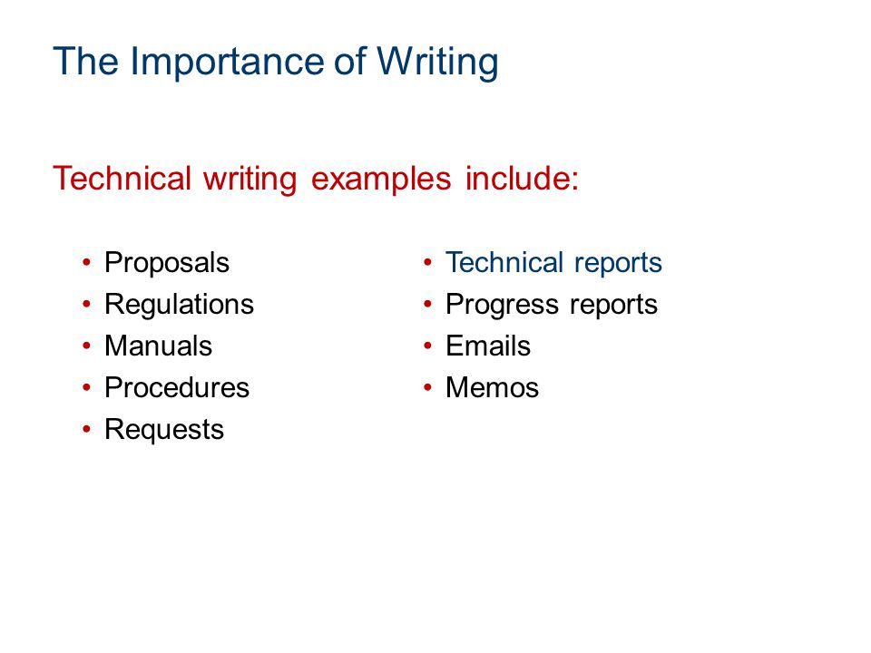 Technical Writing Conventions